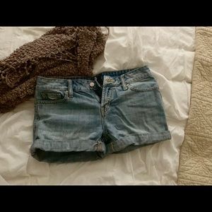 Gap mid blue denim shorts